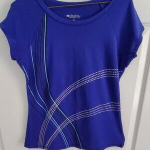 Women's Ideology Yoga/Workout Shirt, Size M, Royal Blue